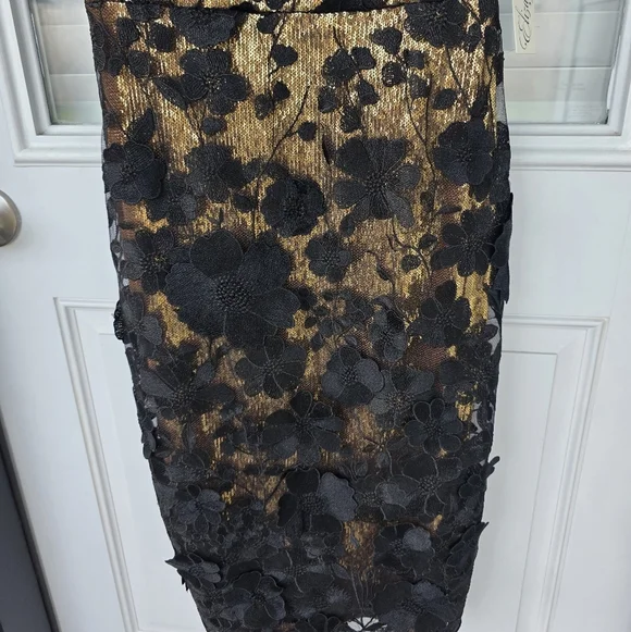 $268 Eliza J Women's Floral-Appliqué Sequinned Dress Sz 2 NWT Cocktail Glam - Picture 8 of 16